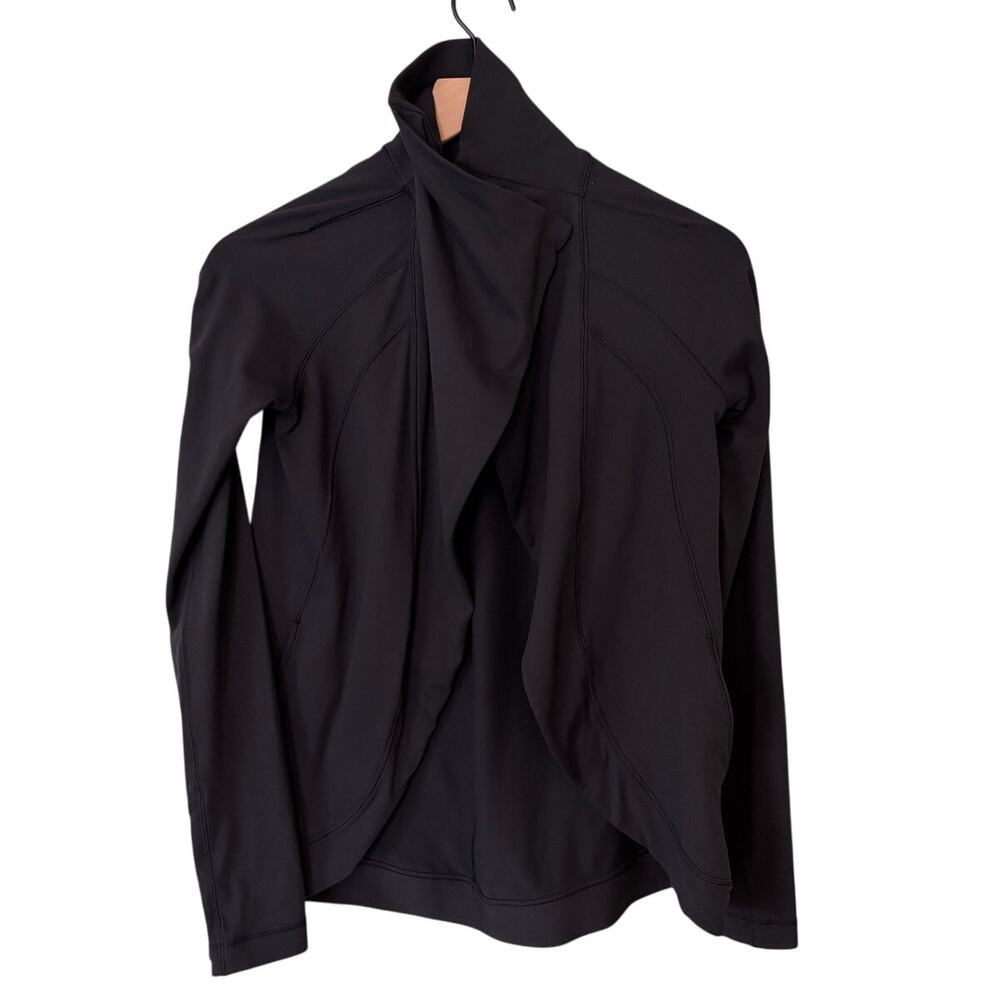 Lululemon Black Rulu Rally Wrap Jacket Size 2 - Picture 2 of 8